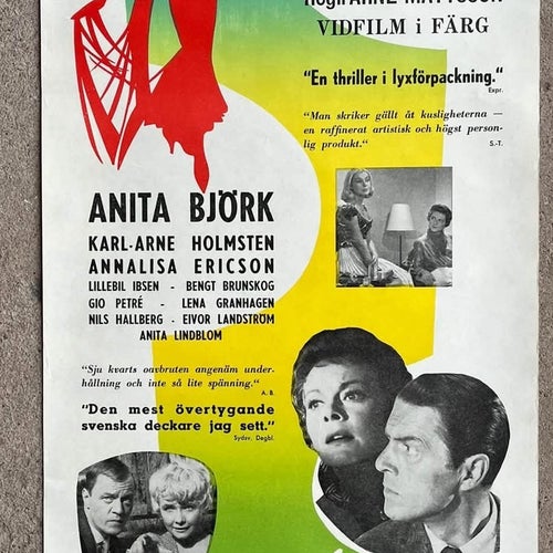 Filmaffisch Mannekäng i rött