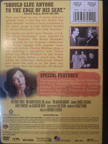 Narrow margin (1952) Richard Fleischer med Charles McGraw, Marie Windsor