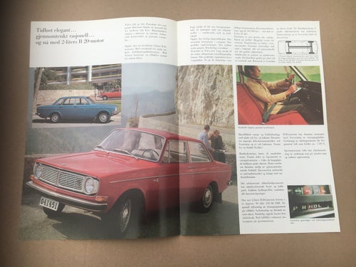 VOLVO Försäljningsbroschyr 142 och 144 1969