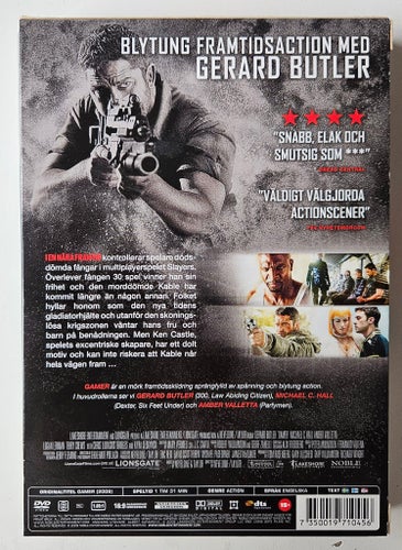 Gamer (DVD) slipcase.