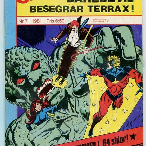 Atlantic Special 1981 Nr 7: Daredevil besegrar Terrax Marvel