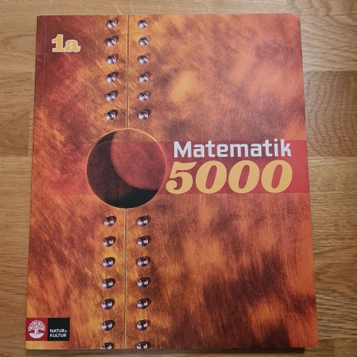 Matematik 5000 1a, Gul lärobok, av Lena Alfredsson m.fl. 2011