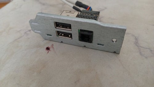 USB- och ljudpanel för datorchassi S/PDIF ett bra kort med separat anslutning