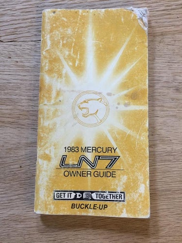 1983 Mercury LN7 Owner Guide