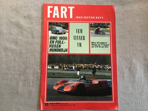 FART NR 10 1964 HONDA TT,BMC 1800 HUNDKOJA,MB MIDGET,MX,VOSTOCK,PICKO TROBERG