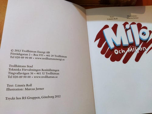 Milo och Miljön av Linnéa Roll, Marcus Jerne. Bok, inbunden. Very fine plus
