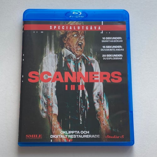 Scanners Film 1-3 | Studio S Specialutgåva | Blu-Ray | Horror