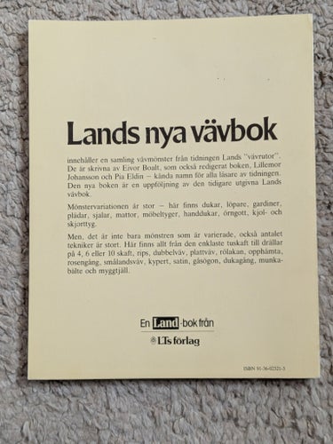 Lands nya vävbok av Eivor Boalt, 1985