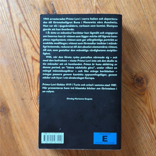 Primo Levi - Är detta en människa? / Fristen