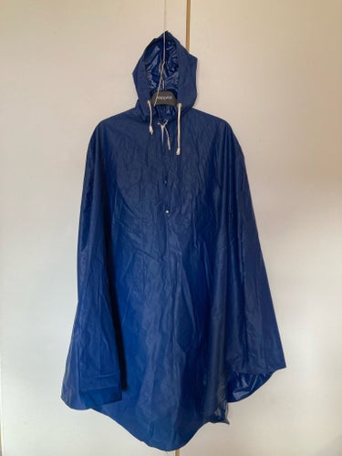 Regnponcho Blå, Vuxenmodell one size
