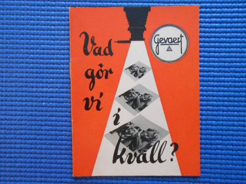 Reklambroschyr Gevaert. Vad gör ni ikväll