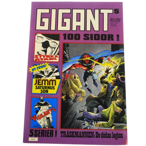 Gigant - 1985 - NR 5 - Träskmannen / Styrka Atari / Jemm Saturnus son