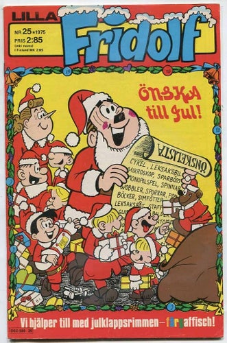 Lilla Fridolf 1975 nr 25 Familjen Flax , Knasen Tjalle Tvärv