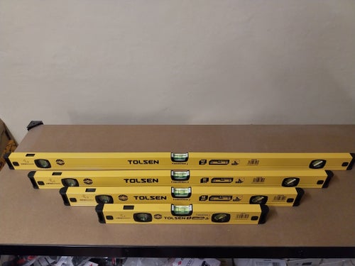 lot de 4 Niveau à bulle Tolsen