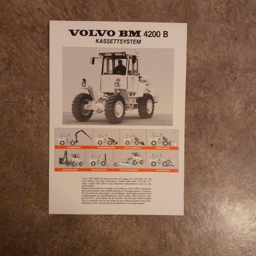 Broschyr Volvo BM 4200 B Kassettsystem