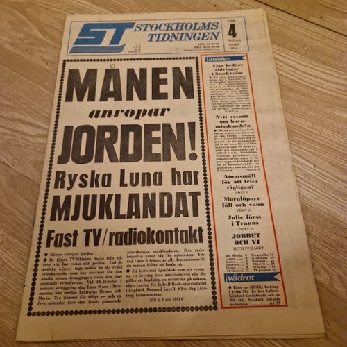 Stockholms-Tidningen från 4 februari 1966