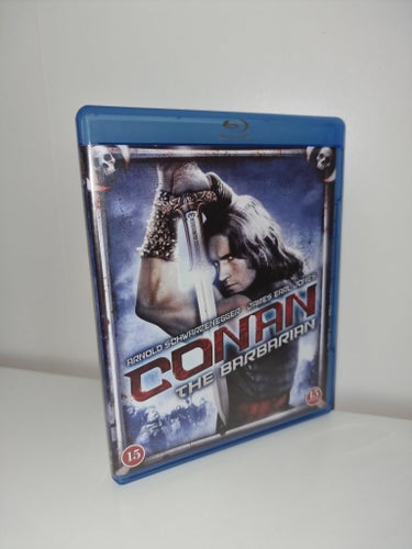 Conan the Barbarian (1982 svensk Blu-ray!) Arnold Schwarzenegger, James E. Jones