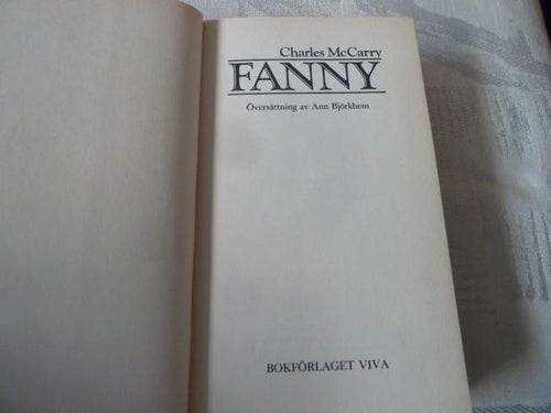 FANNY, C. McCARRY, 1990,  BÖCKER