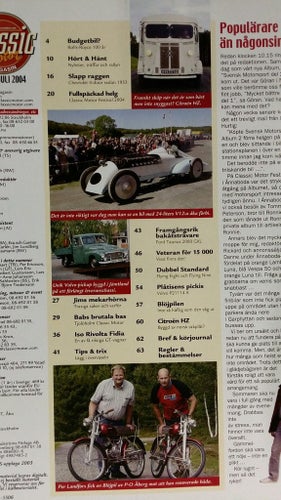 Classic Motor nr 7 2004: Iso Rivolta Fidia, Ford Taunus 2000 GXL, Novolette