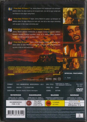 FROM DUSK TILL DAWN 3 - The Hangman's Daughter - DVD (INPLASTAD)