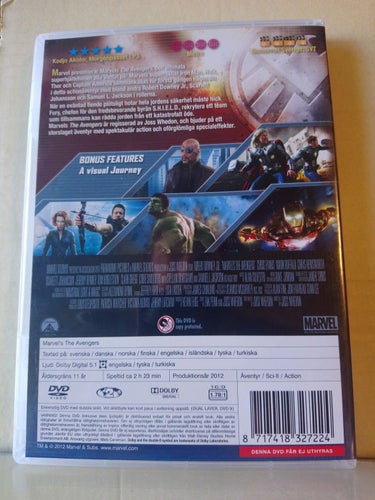 The Avengers, Marvel, dvd