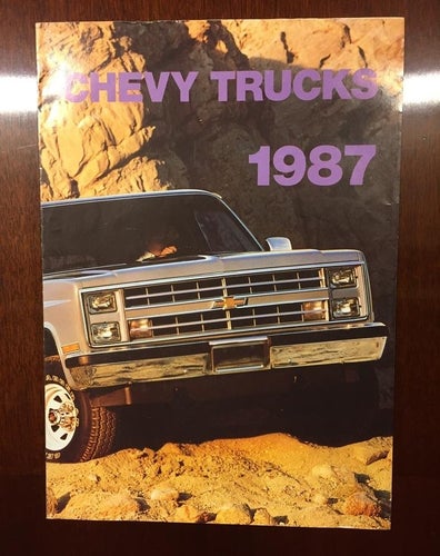 Försäljningsbroschyr Chevrolet Trucks 1987