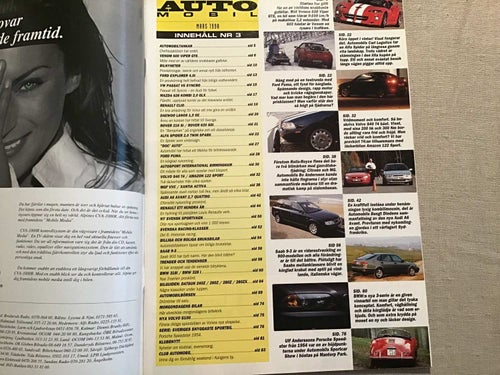 AUTOMOBIL NR 3 1998 SAAB 9-3,VENOM VIPER,VOLVO AMAZON 122 SPORT,ALFA SPIDER,