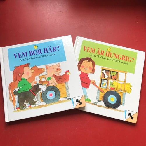 VEM BOR HÄR? + VEM ÄR HUNGRIG? En liten bok med stora luckor