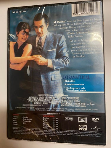 DVD En Kvinnas Doft Al Pacino INPLASTAD