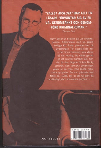 Michael Connelly / Fallet Avslutat / Harry Bosch / Inbunden / Fint skick