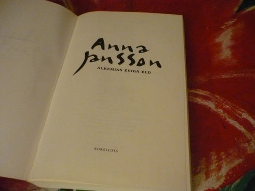 BOK, ALKEMINS EVIGA ELD, ANNA JANSSON, HÄFTAD