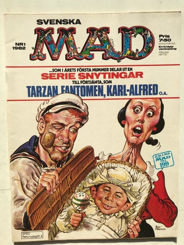 MAD - 1982:1 FN-VF med lös seriebilaga