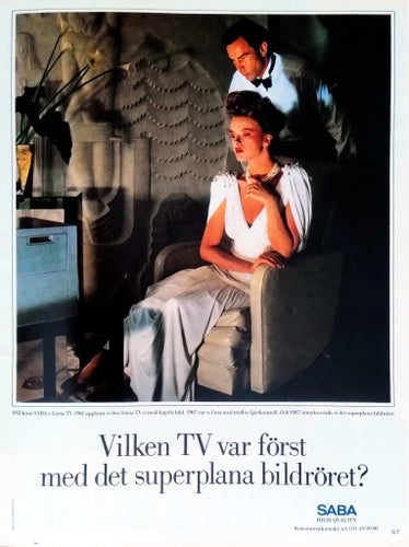 SABA TV - HIGH QUALITY, REKLAMANNONS 1988