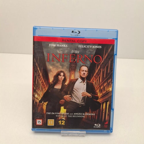 Inferno - Tom Hanks - Blu-ray film, Svensk text, Fint skick