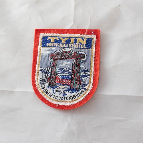 Tyin Høyfjellshotell - Vintage Tygmärke Patch - Norge