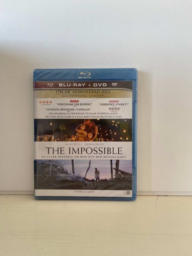 The Impossible Blu ray Inplastad