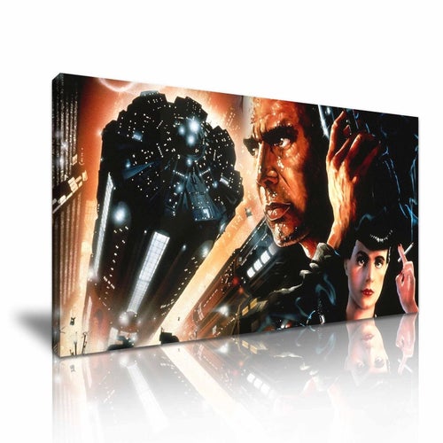 BLADE RUNNER CITY - CANVASTAVLA - Färdig för väggen! Ridley Scott