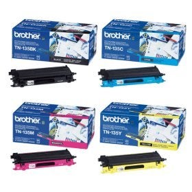 NY! Brother TN-135 Tonerpaket 4-pack (Svart, Cyan, Magenta, Gul) ink moms