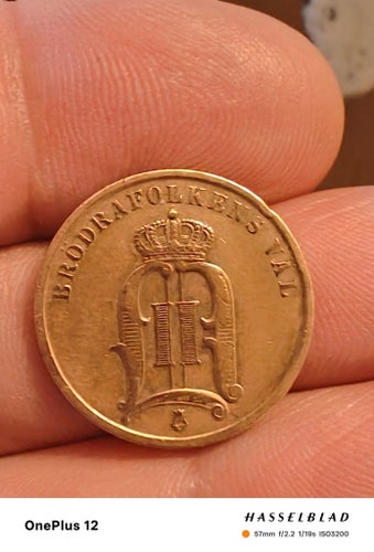 Svensk 2 Öre från 1897,King Oscar II (1873-1907)