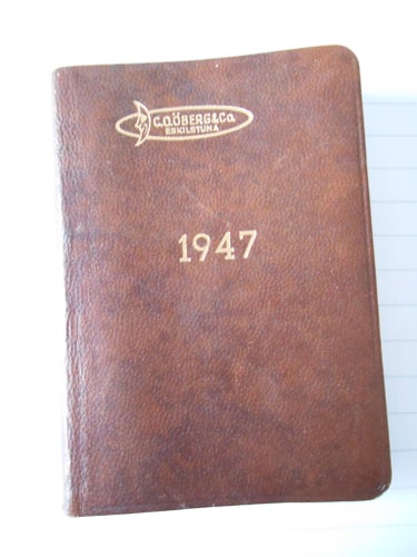 Två fickalmanackor från 1947 och 1951