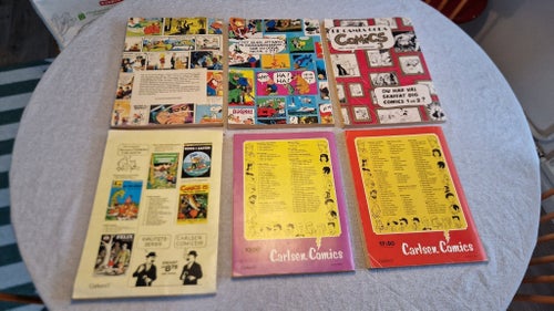 Vintage seriealbum Comics Den stora serieboken - 6 st. 1970 - 1975 .