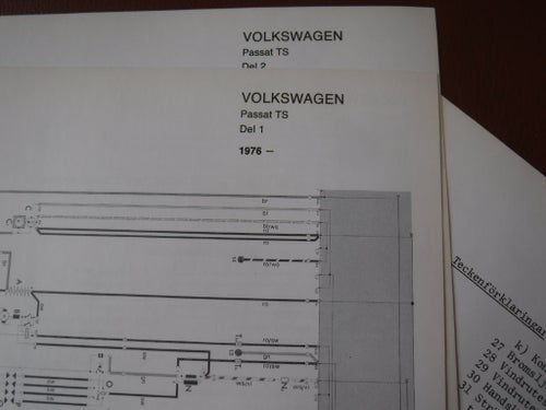 Elschema till Volkswagen Passat TS, 1976.