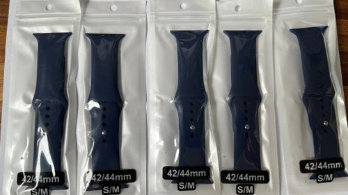 Apple Watch ur mörkblå 42/44mm S/M (5 st.)