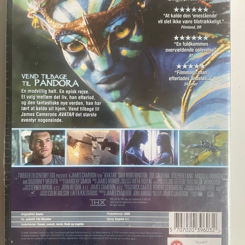 Avatar DVD Fabriksforseglet