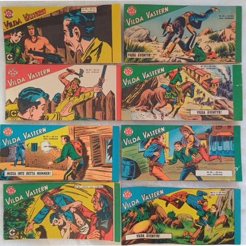 Vilda Västern - Seriealbum slutet av 60 -tal