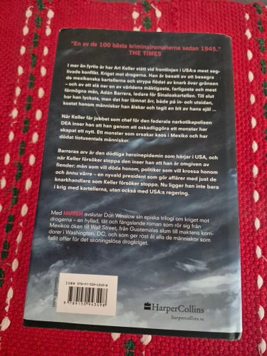 Inbunden bok Muren av Don Winslow, 2019