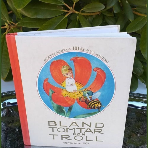 Bland tomtar och troll omslags illustration Einar Norelius 2008 barnbok