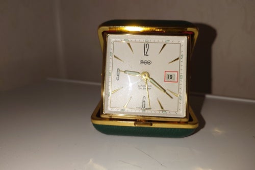 UWESTRA Rese-väckarur. Alarm clock. West-Germany.