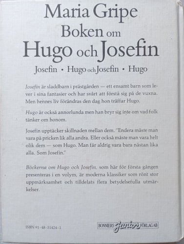 Boken om Hugo och Josefin av Maria Gripe, 1986