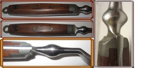 Antik stekgaffel.Vanliga tillverkare med "R" : R.Wallace&Sons eller Reed&Barton.